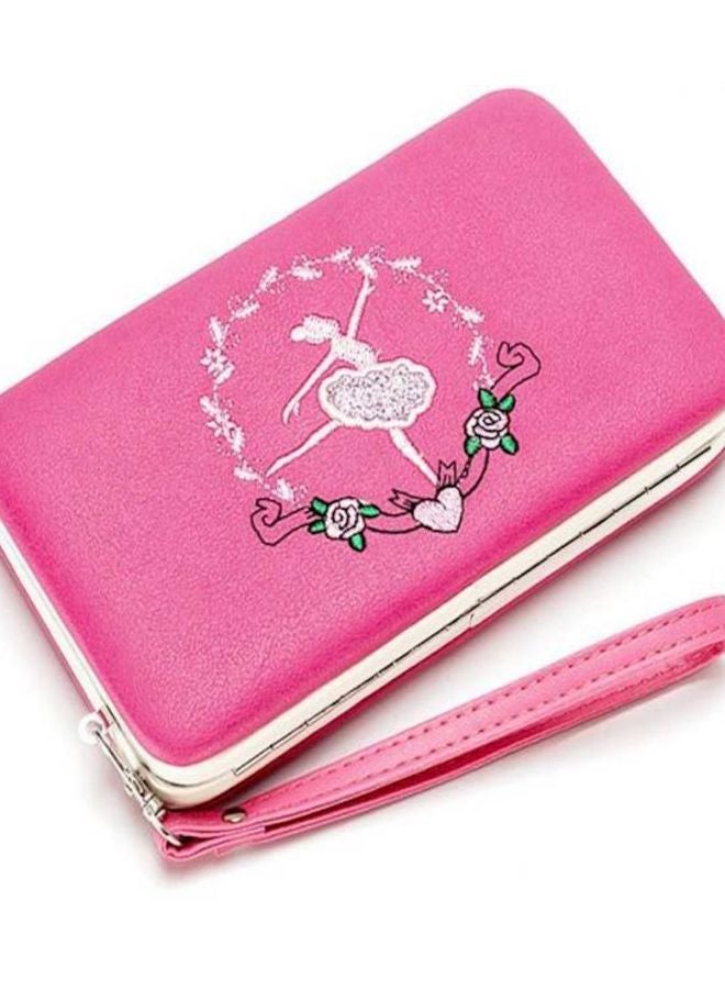 نيبمينينت Faux Leather Purse Pink/White/Green - Image 2