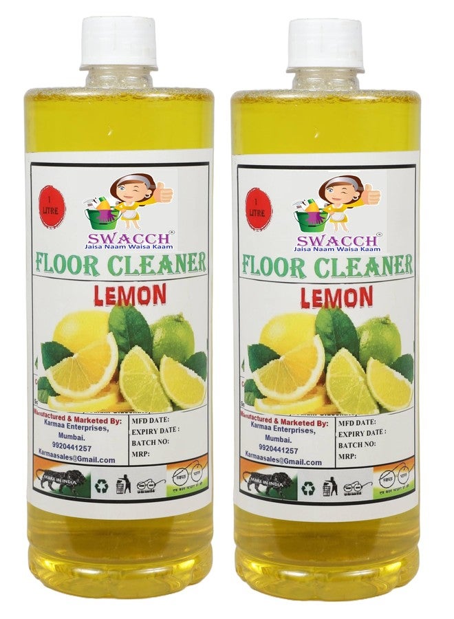 Floor Cleaner (1 Litre) (Pack of 2) Lemon