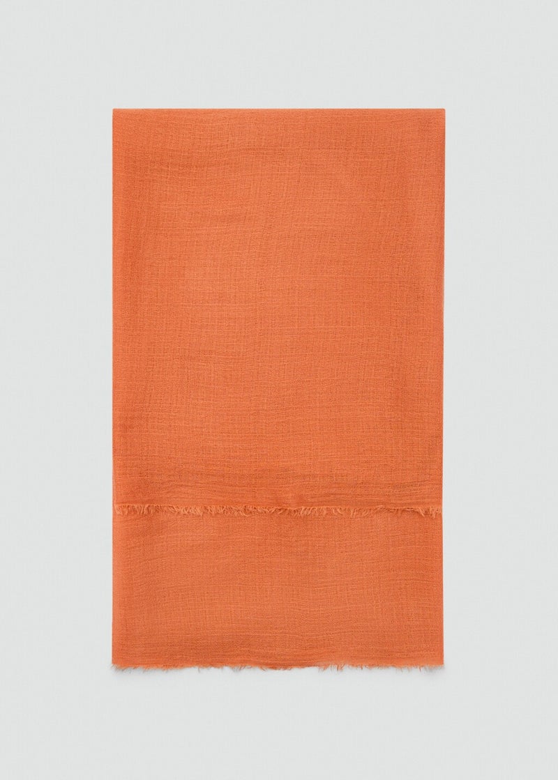 MANGO Frayed Edge Scarf  - Image 1