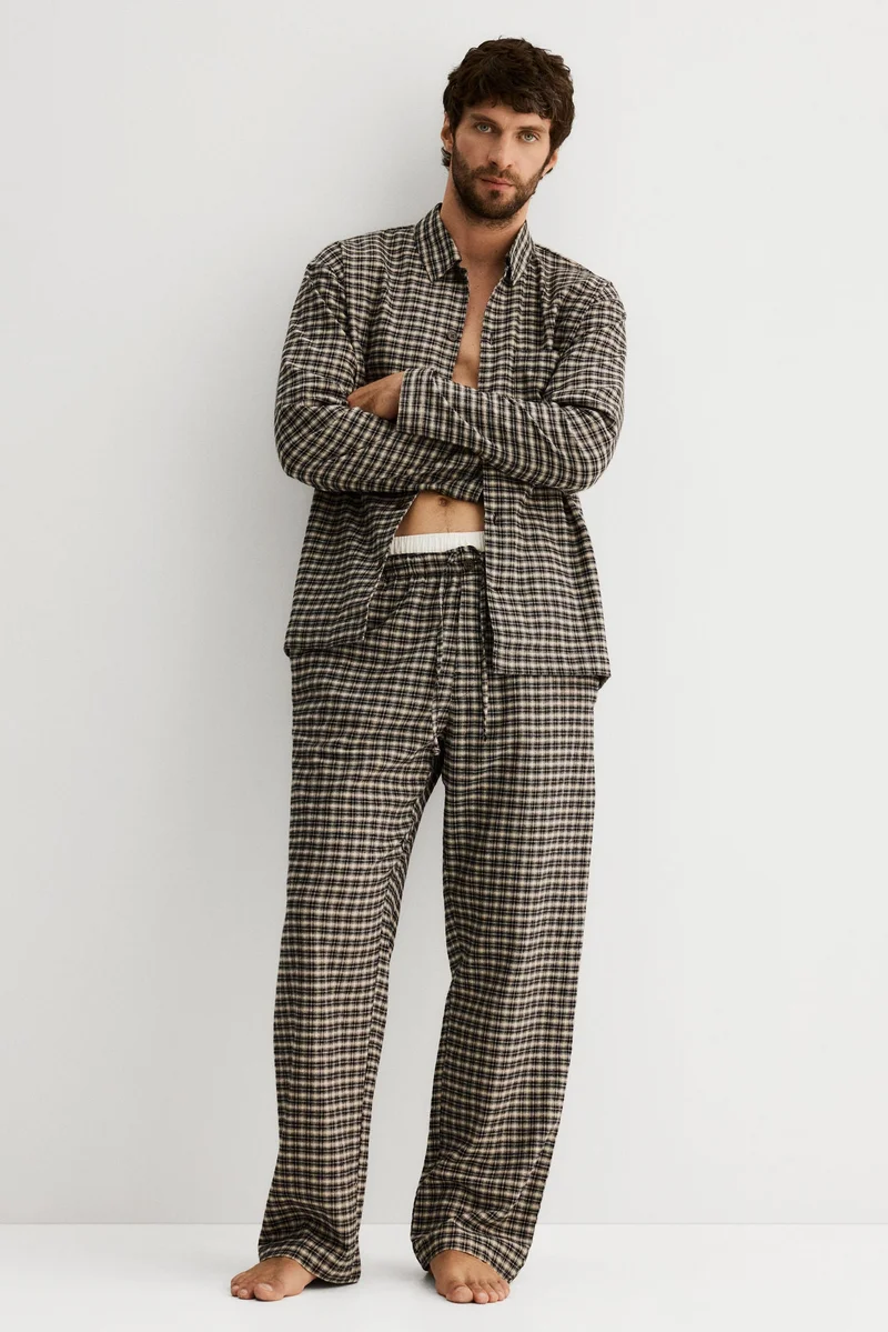 H&M Flannel pyjama shirt and bottoms