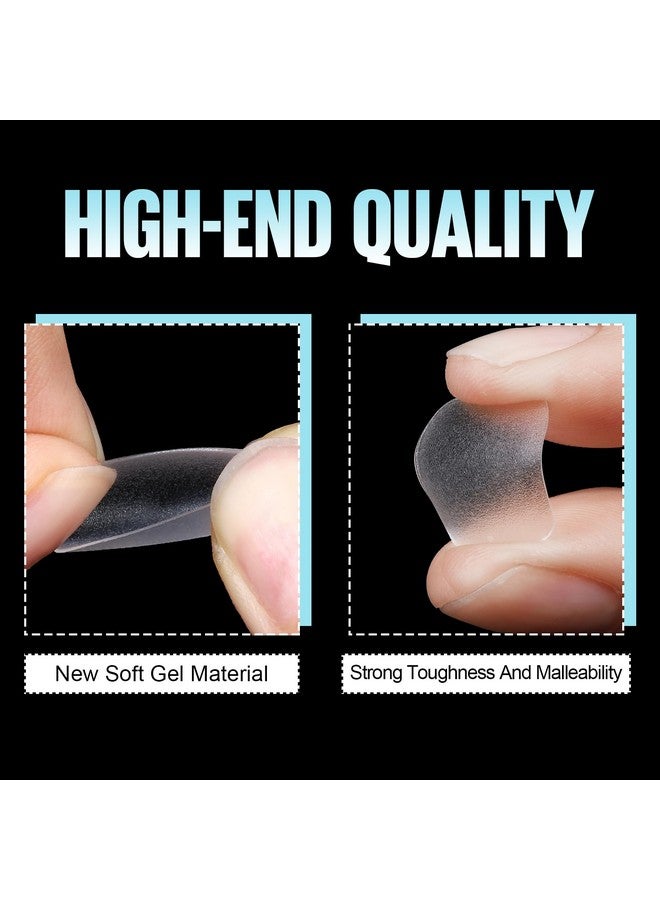 TOMICCA Extra Short Nail Tips Square, Soft Full Matte Square Nails, 360Pcs Acrylic Full Cover Press on Nails, Extra Short Square for Nail Extension Manicure 15 Sizes - Image 3