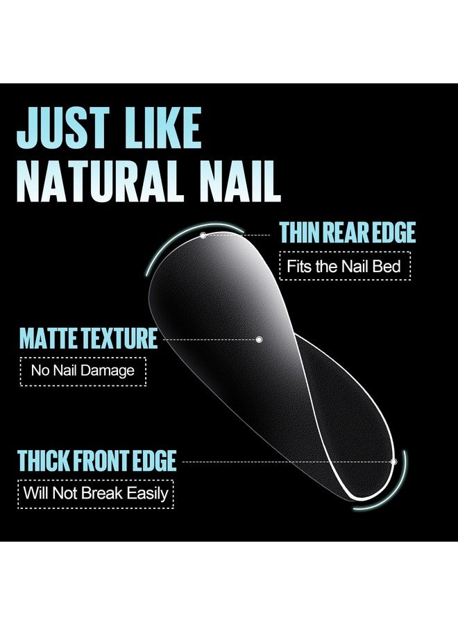 TOMICCA Extra Short Nail Tips Square, Soft Full Matte Square Nails, 360Pcs Acrylic Full Cover Press on Nails, Extra Short Square for Nail Extension Manicure 15 Sizes - Image 5