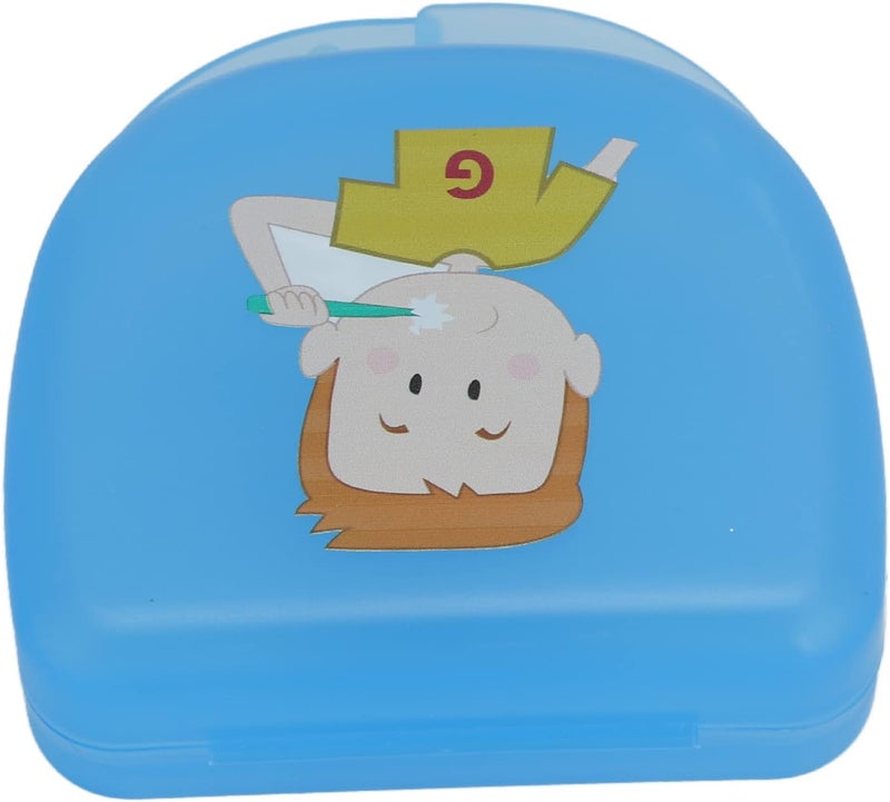 klarako Denture Case Professional Travel Portable Mouth Guard Container Dental Retainer Box for Men Women(blue) - Image 2