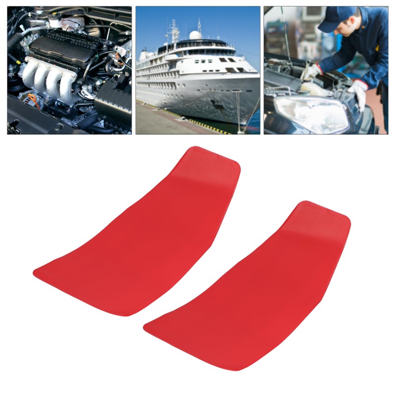 2Pcs Oil Draining Funnel Tool Flexible Foldable Oil Filter for Auto Parts Ships 50x20cmRed - Image 1