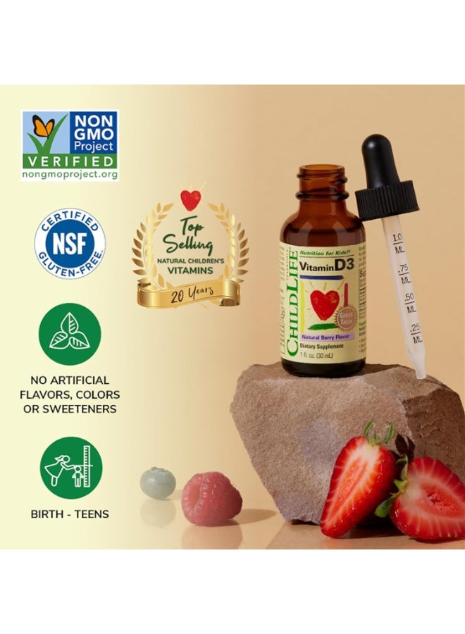 CHILDLIFE Vitamin D3 Natural Berry Flavor Diatery Supplement - Image 3