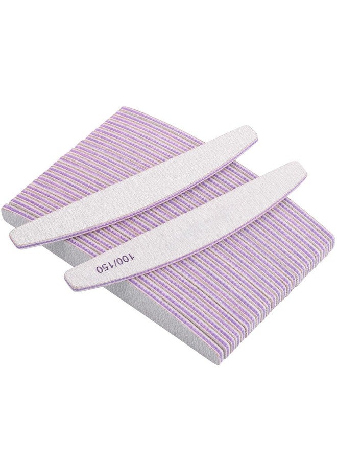 LoveBB 25 Pcs Nail Files 100150 Grit Double Sided Washable Emery Board For Acrylic Nails Gel Natural Nails - Image 1