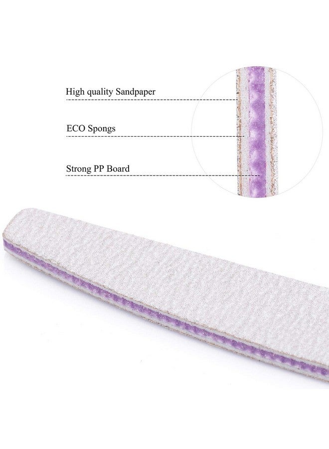 LoveBB 25 Pcs Nail Files 100150 Grit Double Sided Washable Emery Board For Acrylic Nails Gel Natural Nails - Image 3