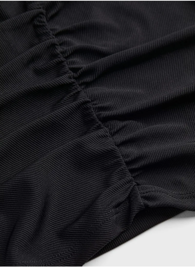 H&M Cut Out Ruched Top