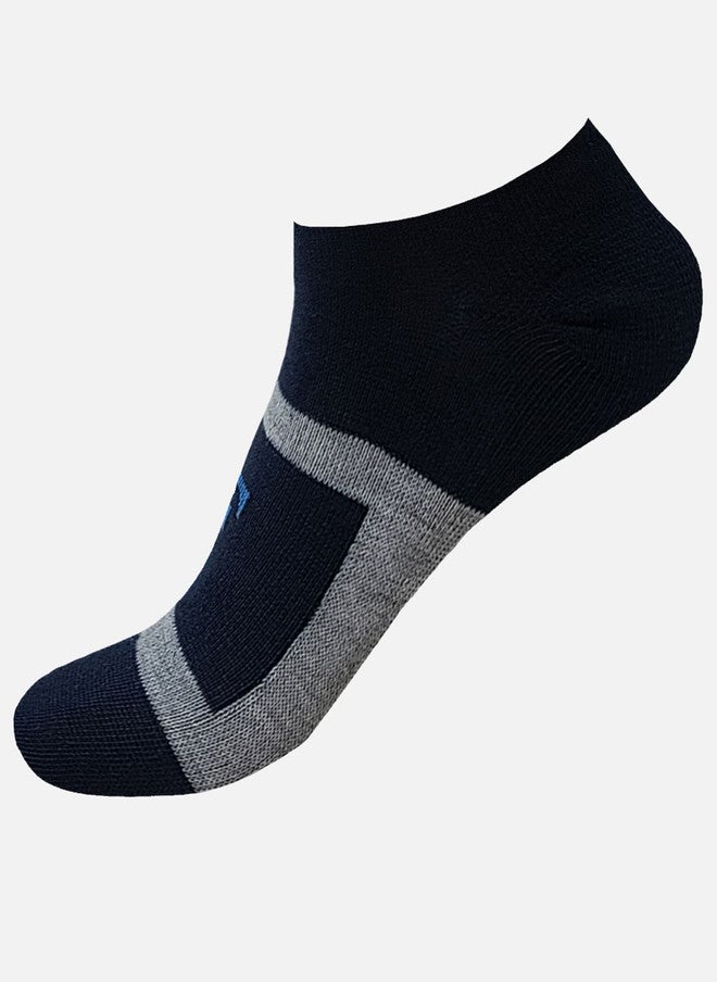 FIMS جوارب رياضية للرجال من فIMS مجموعة من 4 جوارب بطول الكاحل مزخرفة - Image 5