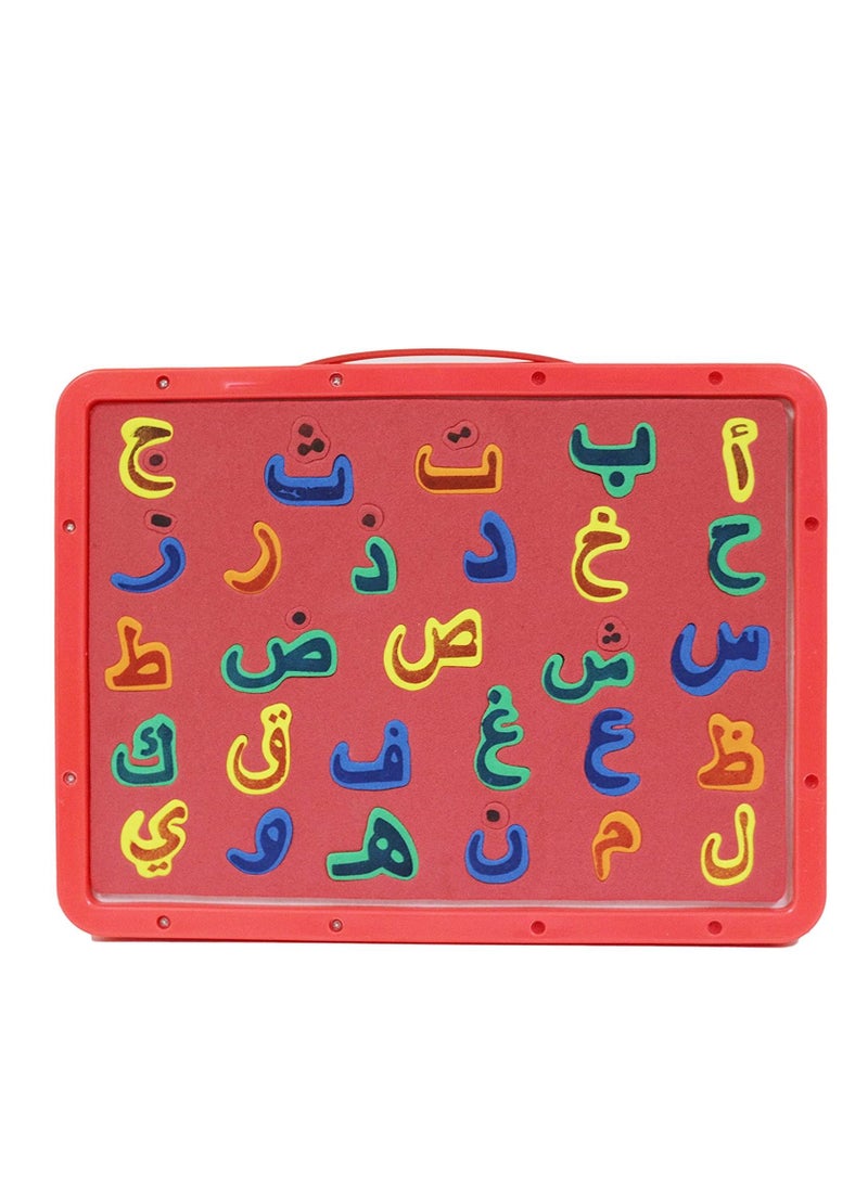 فانز لوحة كتابة ورسم من فانز بأحرف عربية مغناطيسية 30 سم × 23 سم لون أزرق - Image 1