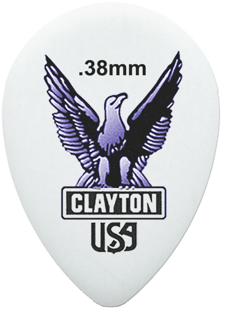 Clayton Picks ST38/12 .38 mm Guitar Picks, 12 Pieces - Image 1