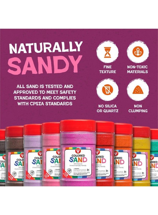 Hygloss Products Colored Play Sand - Assorted Colorful Craft Art Bucket O' Sand, Magenta, 3 lb - Image 5