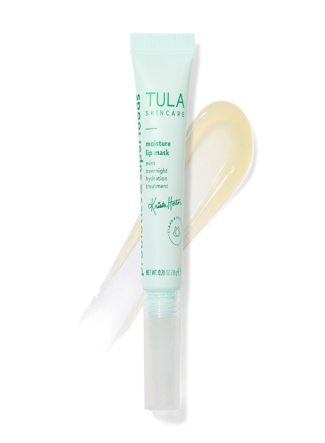 TULA Skin Care Krista Horton Moisture Lip Mask - Peptides, Hyaluronic Acid, Vitamin E & Mint Oil deeply Nourish & Hydrate lips, 0.28 oz. - Image 1