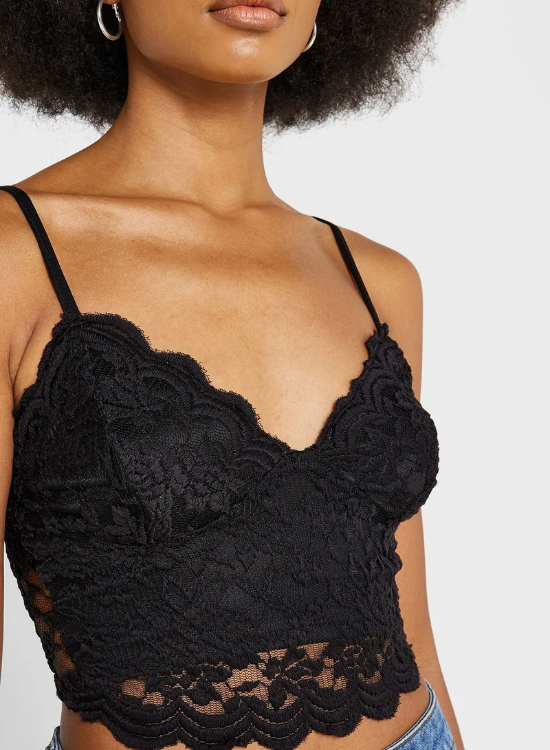 NEW LOOK Lace Detail Top