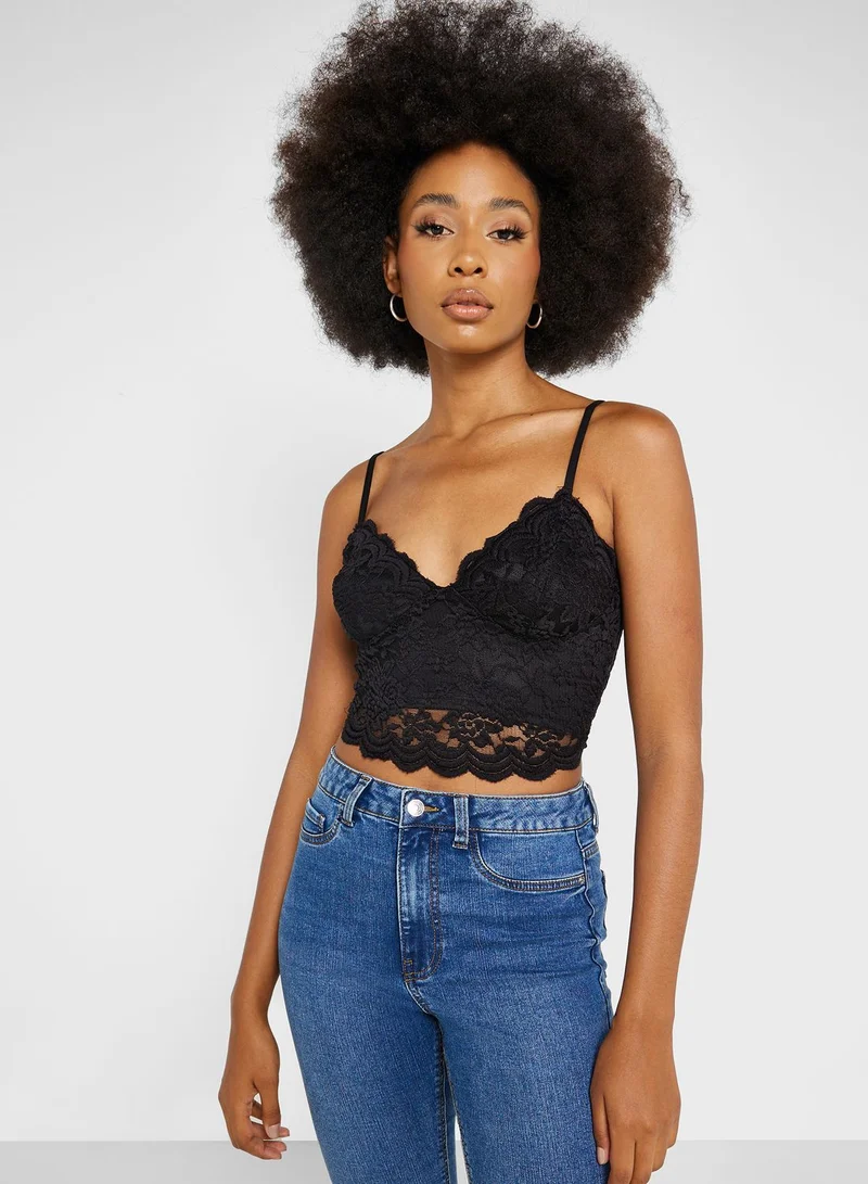 NEW LOOK Lace Detail Top