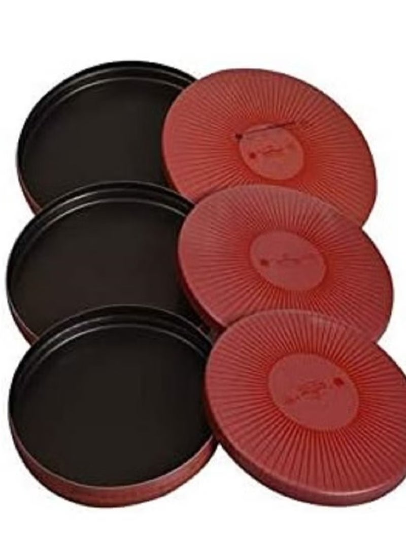 Newflon 3-piece tray set for pastries, kunafa and sweets with cover (25*30*35) cm - Image 2