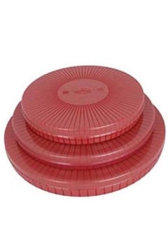 Newflon 3-piece tray set for pastries, kunafa and sweets with cover (25*30*35) cm  - Image 4