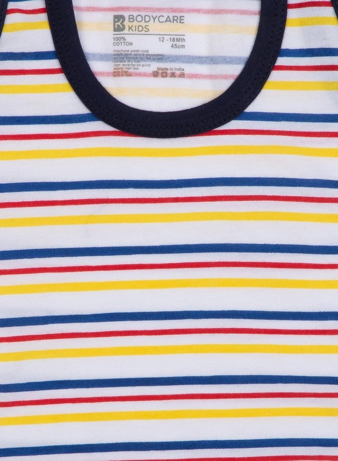 BODYCARE Baby Round Neck Sleeveless Vest Pack of 3 - Assorted… - Image 3