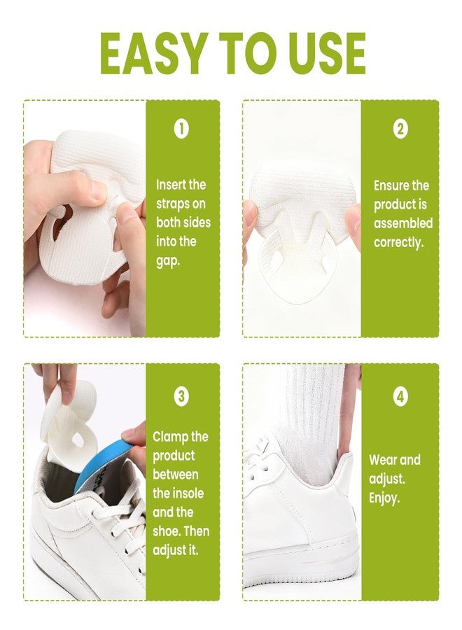 Bukihome Adhesive-Free Shoe Grips Liners for Loose Shoes - Bukihome Shoe Fillers for Causal/Dress Shoes, Sneakers, Soft Heel Cushions Inserts for Back Heel Protect, Prevent Slip, Pain Fatigue Relief (3 Pairs) - Image 5