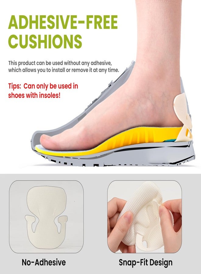 Bukihome Adhesive-Free Shoe Grips Liners for Loose Shoes - Bukihome Shoe Fillers for Causal/Dress Shoes, Sneakers, Soft Heel Cushions Inserts for Back Heel Protect, Prevent Slip, Pain Fatigue Relief (3 Pairs) - Image 2