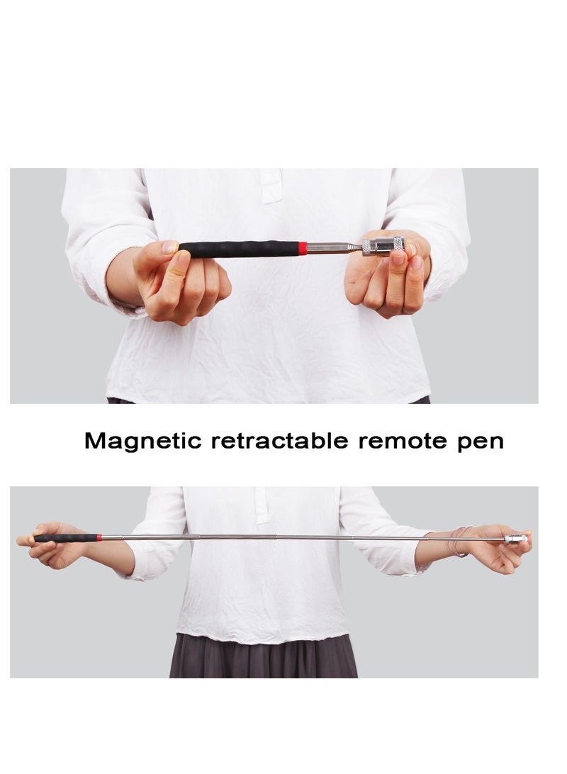 AROAQ Telescoping Magnetic Pickup Tools, Extendable Grabber Mechanic Tools, Mini Portable Telescopic Magnetic Magnet Pen For Picking Up Nut Bolt Extendable Pickup Rod Stick, ( 2lb Red ) - Image 3