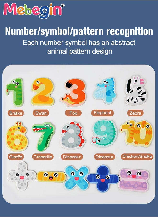 MEBEGIN - 4 in 1 Multifunctional Sorting Game, Mathematics Classification Early Education Board, Number Color Matching Game, Montessori Toys, Creative Preschool Learning Activity, Fun Educational Gift for Kids - Image 1