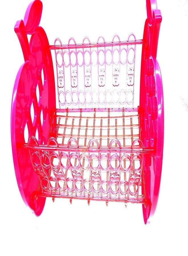 CONNECTWIDE Apple Shaped Multipurpose Storage Rack, Pink - Image 2