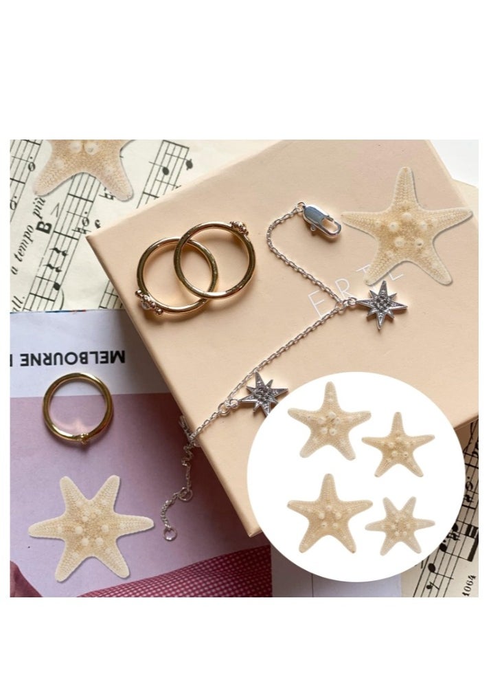 OASIS-TH 10 PCS Natural Starfish for Crafts Shell Conch Wall Landscaping Decoration Platform Wedding Aquarium Decoration 5~7CM  - Image 3