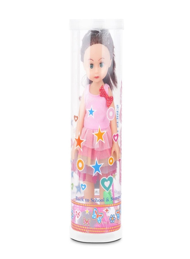 EL FIGO Cute Little Realistic Girl Doll for Kids in Pink Top & Net Skirt Age 3 Years and up - Image 4