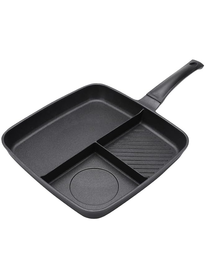 دي بي تي مقلاة طهي سوداء مقاس 32 * 32 سم - Image 1