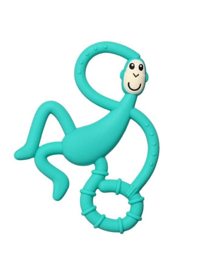 NIBEMINENT Baby Teether Toys Monkey Shape Easy To Hold Soft Silicone Infant Chewing Toy for Home Green  - Image 4