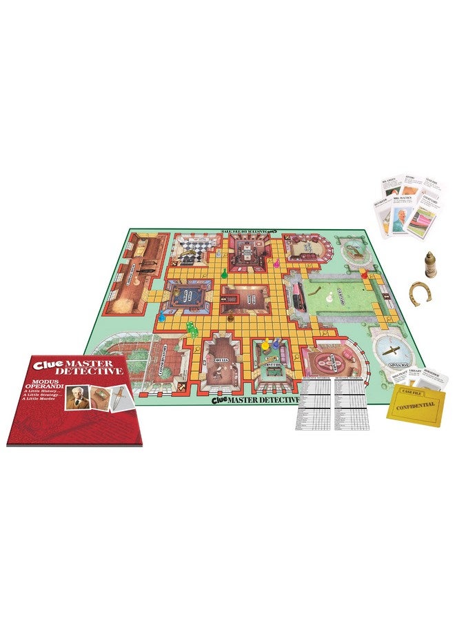 Winning Moves Clue Master Detective With Oversized Brass Tone Metal Weapons by Winning Moves Games USA, Largest Game of Clue Ever, for up to 10 Players, Ages 10 and Up - Image 2