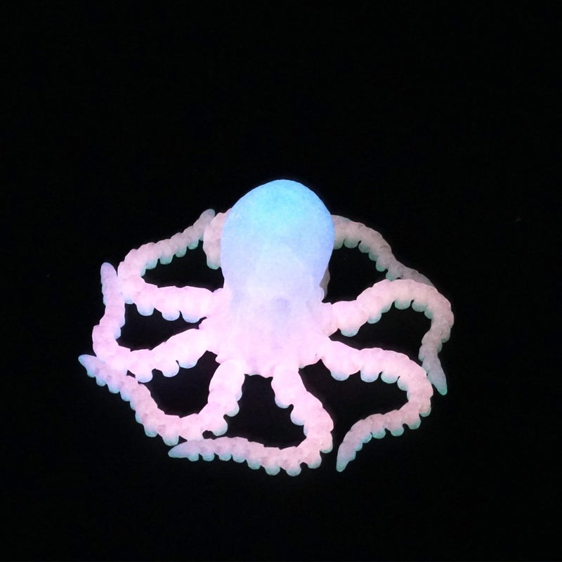 LUYUCUBE Luminous 3D Printed Octopusnoctilucent at nightFlexible Realistic Articulated Animal Fidget ToysMystery Figurines GiftsExecutive Desk Dcor and Festival Collectible Random luminous color - Image 3