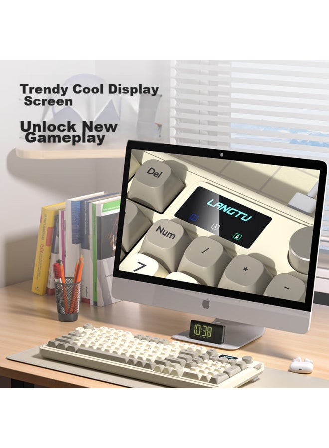 Langtu L15 Cream Knight 98-key Wired Silent Keyboard, Gasket Structure, Rgb Lighting Effects, Ergonomic Design - Image 2