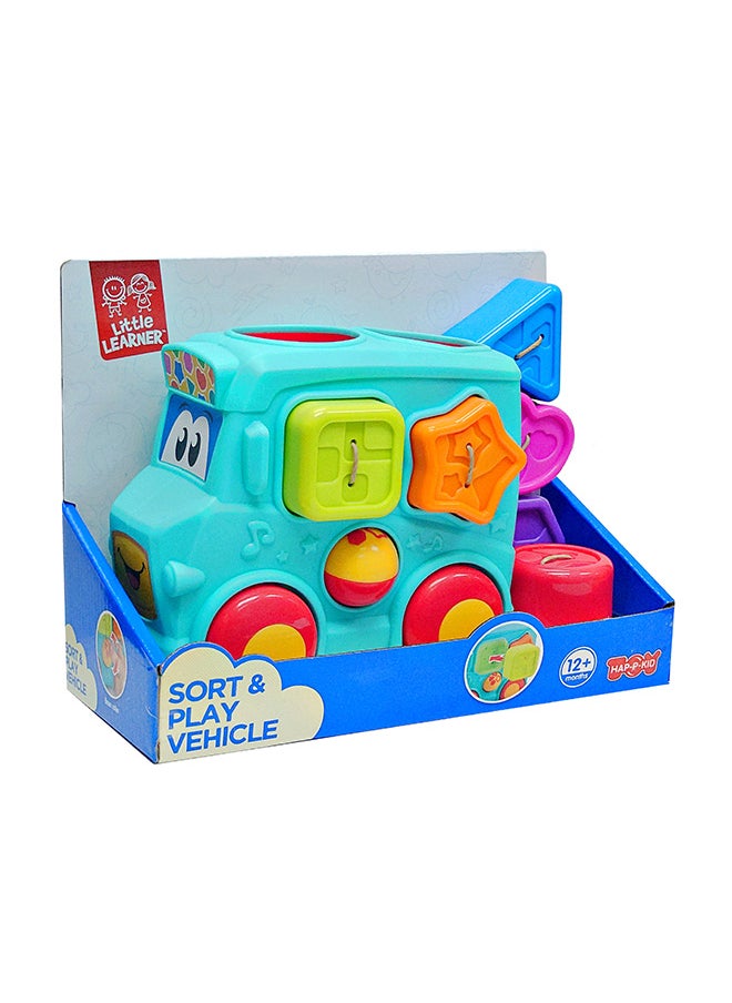 Happy Kids - Little Learners Sort And Play Vehicle - Shape Sorting Toy For Toddlers - Image 1