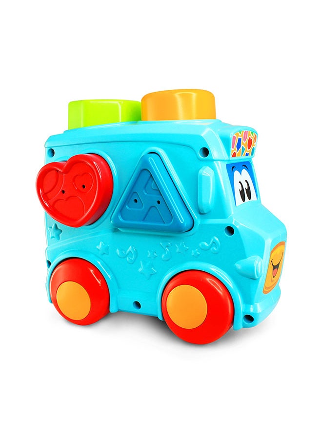 Happy Kids - Little Learners Sort And Play Vehicle - Shape Sorting Toy For Toddlers - Image 1