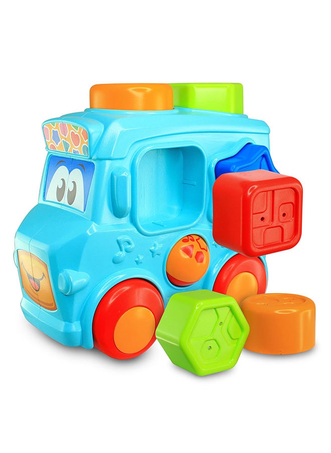 Happy Kids - Little Learners Sort And Play Vehicle - Shape Sorting Toy For Toddlers - Image 1