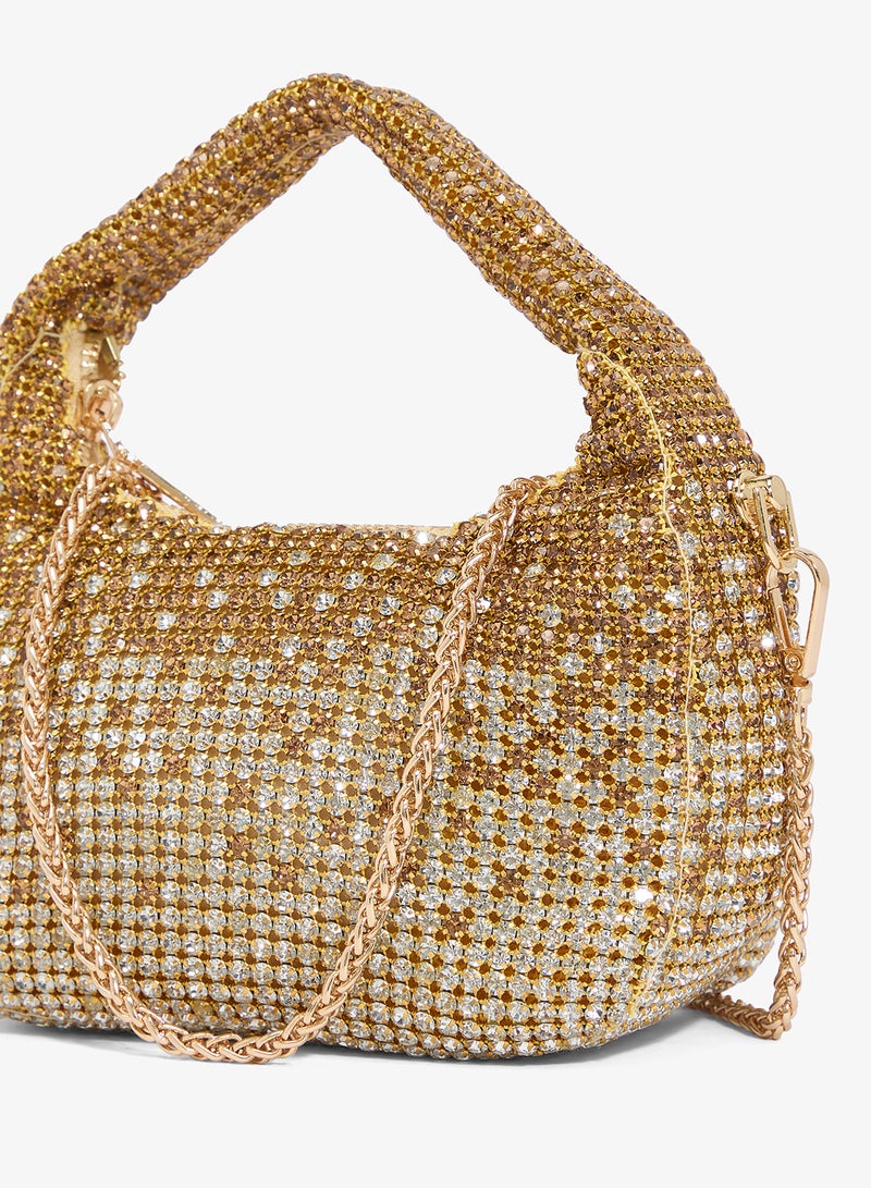 Ella Limited Edition Diamonte Detail Embellished Mini Clutch - Image 3