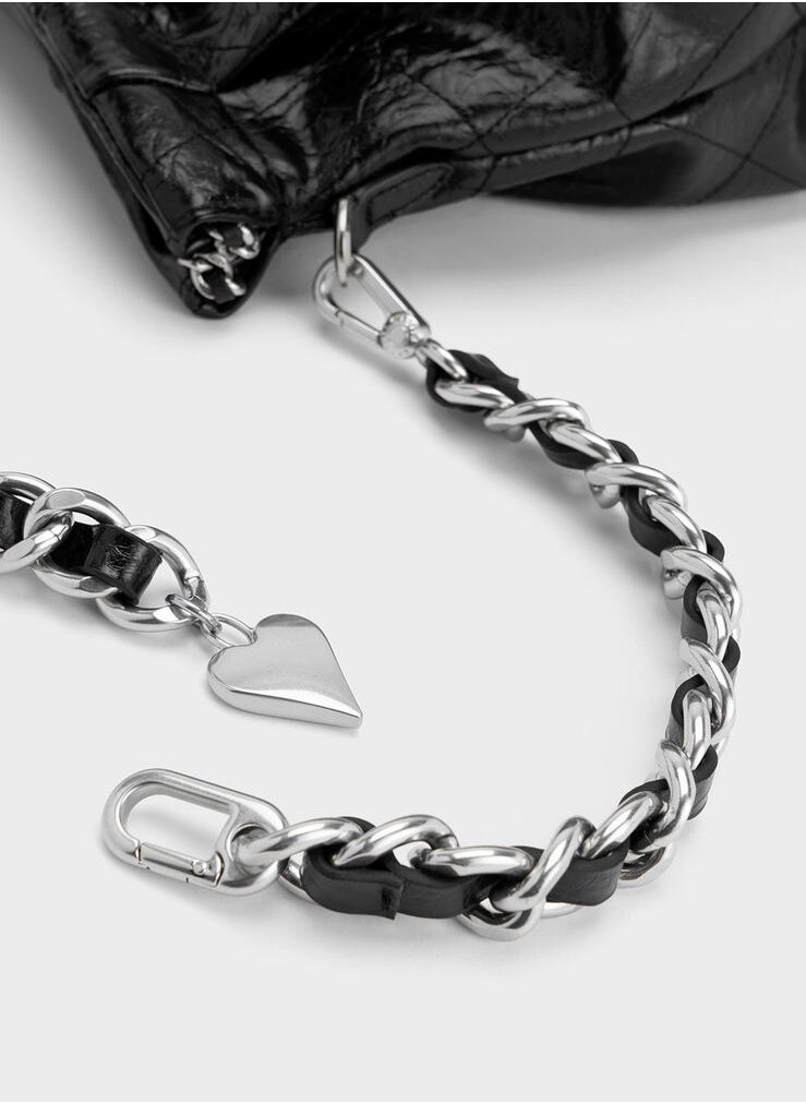 Charles & Keith Apfra Quilted Chain-Handle Bag  - Image 5