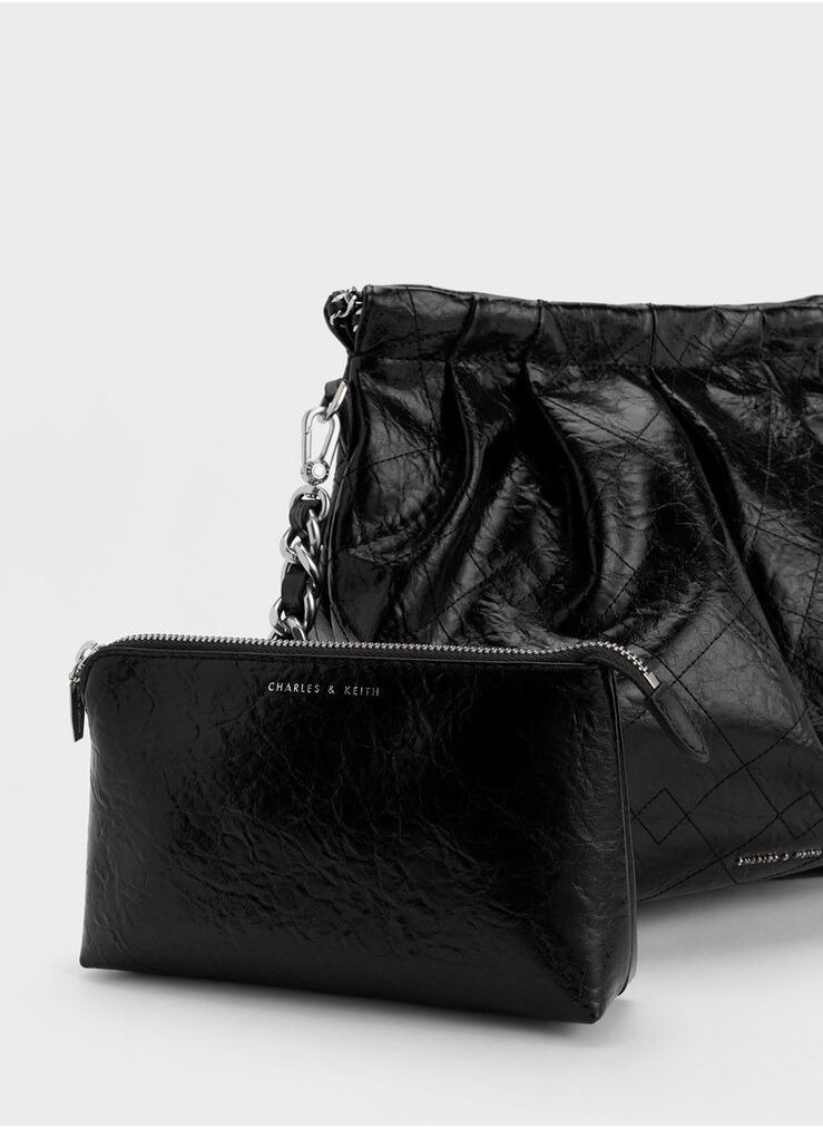 Charles & Keith Apfra Quilted Chain-Handle Bag  - Image 4