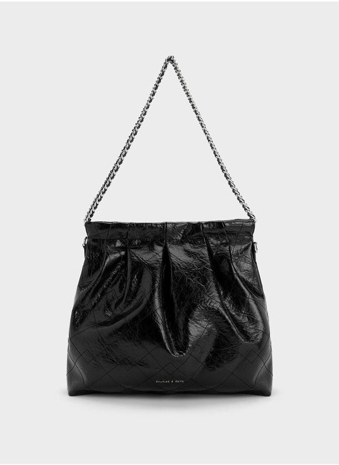 Charles & Keith Apfra Quilted Chain-Handle Bag  - Image 1