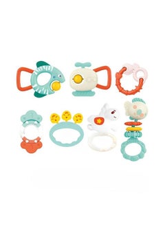 HALAMODO Baby Rattles Teether Toys Set, Teething Toys, Set Toy, Early Development Learning Music Toy  - Image 5