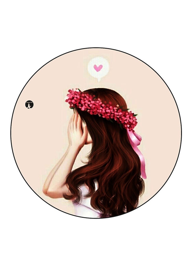 RKN Girl Printed Mouse Pad  Multicolour