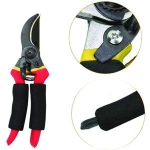 XACTON Garden Shears Sharp Cutter Pruners Scissor with Safety Lock Pruning Seeds I Grip-Handle Flower Cutter I Tree Trimmers Secateurs, Hand Pruner, Stainless Steel Blades, Gardening Tools - Image 4