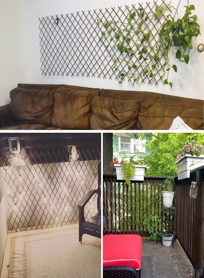 86 York Expandable Willow Lattice Fence Panel for Climbing Plants Vine Ivy Rose Cucumbers Clematis (1) - Image 5
