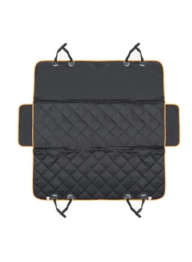 غطاء مقعد السيارة للمقعد الخلفي - واقي مقعد السيارة المقاوم للماء للكلاب مع المرافق الجانبية ، شاحنات سيارات سيارات الرباعية الرباعية (النموذج القياسي) - Image 1