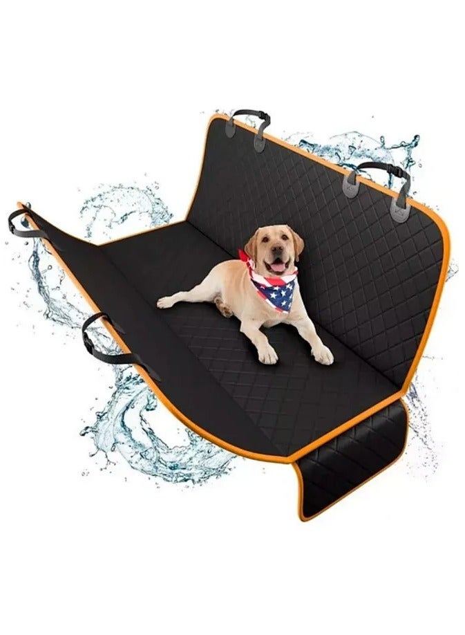 غطاء مقعد السيارة للمقعد الخلفي - واقي مقعد السيارة المقاوم للماء للكلاب مع المرافق الجانبية ، شاحنات سيارات سيارات الرباعية الرباعية (النموذج القياسي) - Image 2