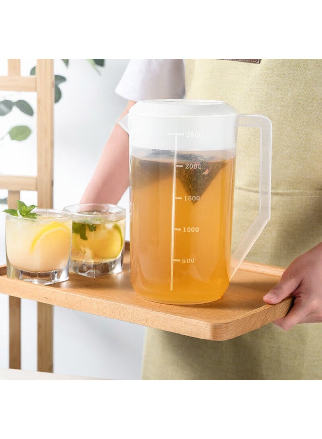 All-round Quanshi Commercial Cold Water Pitcher, Plastic Large Capacity Cup With Scale, Household Cold Boiled Water Pitcher, Juice Pitcher, 5000ml - Image 3