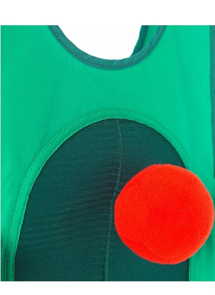 Tag game with vest and balls
