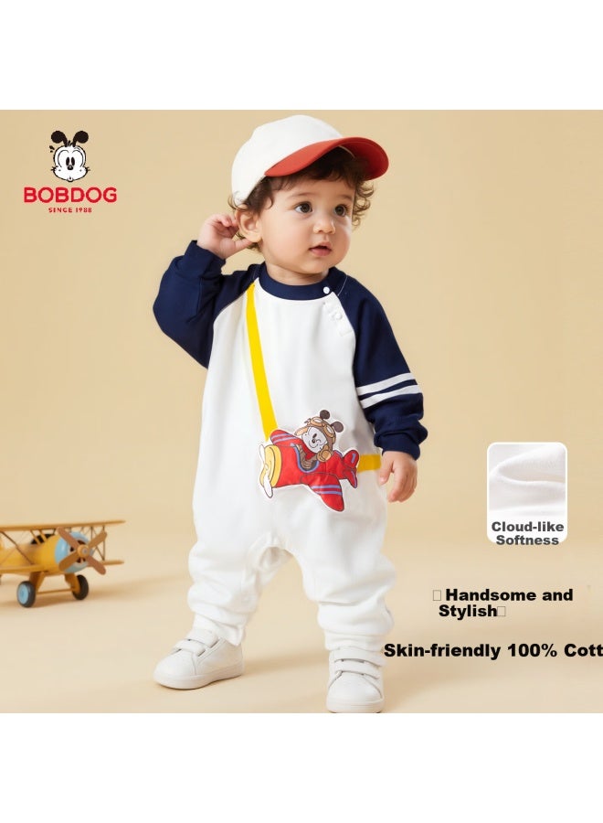Babu Bean Baby Clothes Spring And Autumn 100% Cotton Infant Romper A-class Cartoon Outfits For Babies And Toddlers Crawling Suit - Image 4